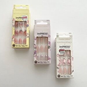 LoveShackFancy Press On Nail Manicure Set of 3